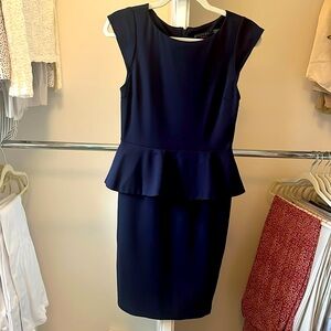 Alice + Olivia navy dress with peplum! So cute and fun for summer!